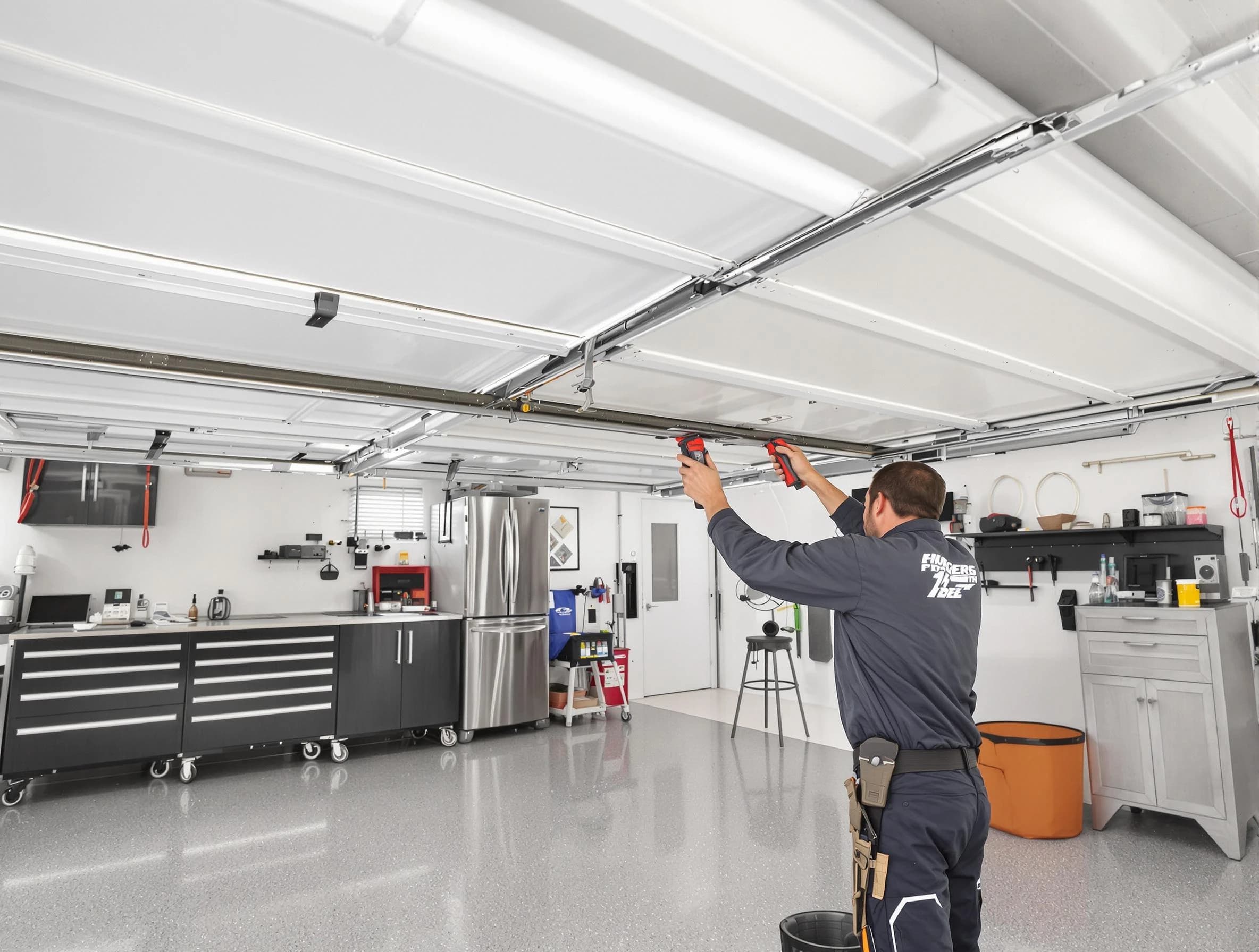 Overhead garage door repair service by Santaquin Garage Door Repair in Santaquin