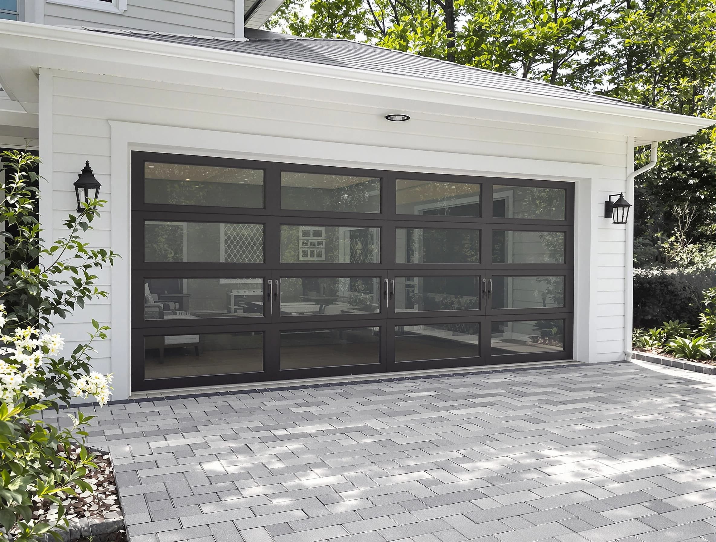 Santaquin Garage Door Repair design specialist presenting custom garage door options to Santaquin homeowner