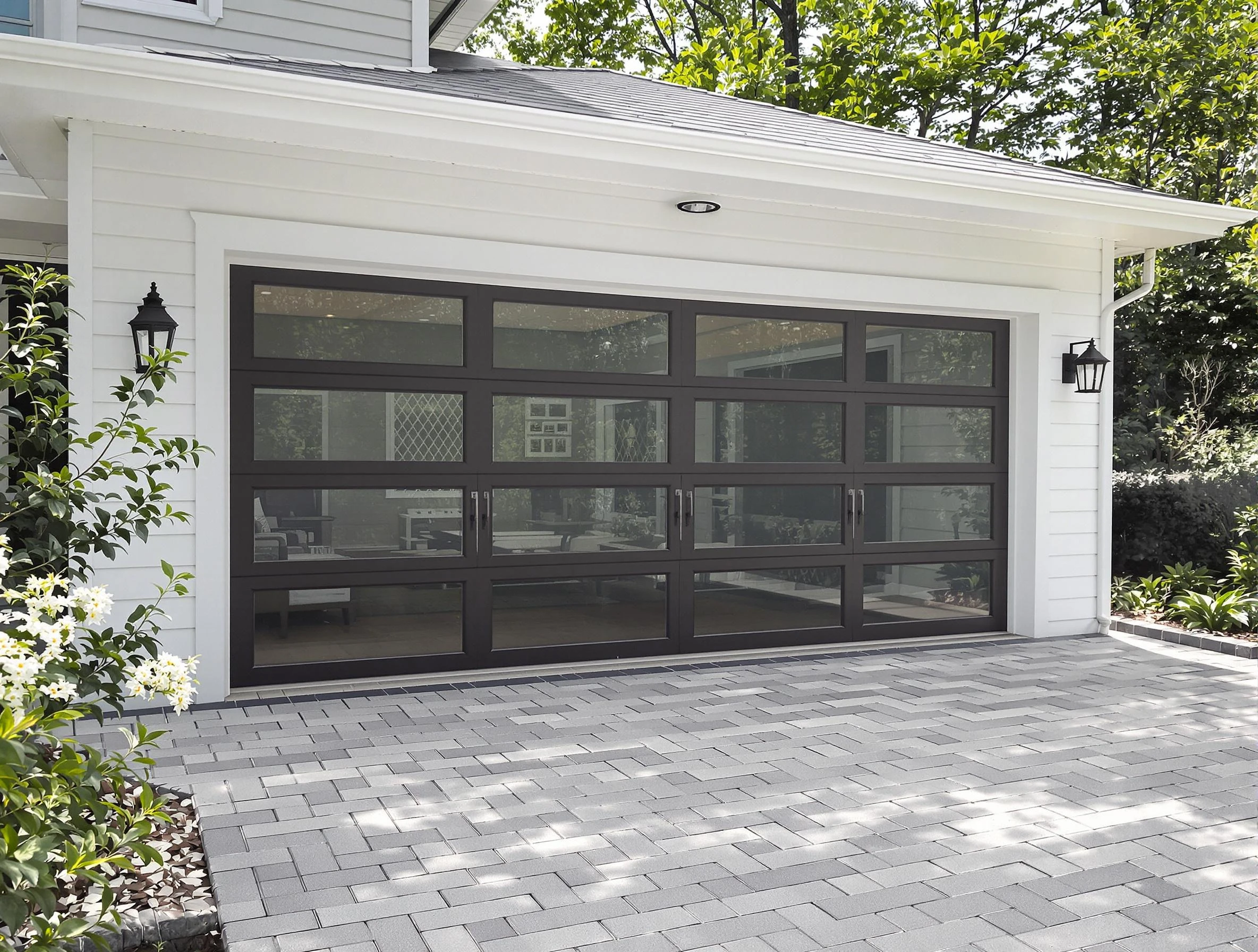 Santaquin Garage Door Repair design specialist presenting custom garage door options to Santaquin homeowner