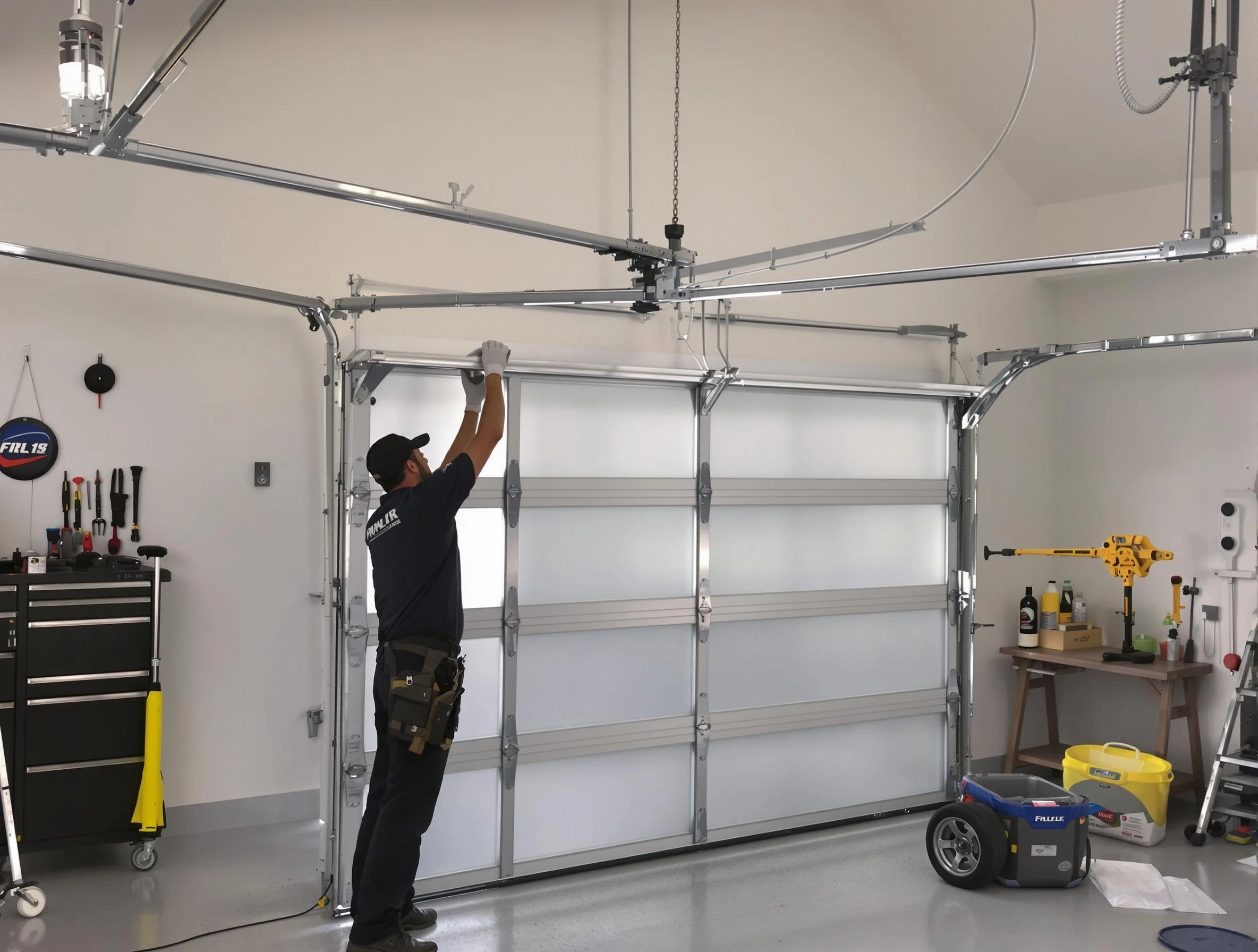 Santaquin Garage Door Repair certified team performing precision garage door installation in Santaquin